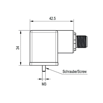 1985000000 - 5-Pole M12 Plug Connector, 18mm, RoHS Compliant