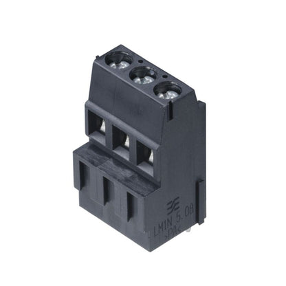 1766330000 - 3-Pole 90° Black PCB Terminal with 3.5mm Solder Pin  (Pack of 100)