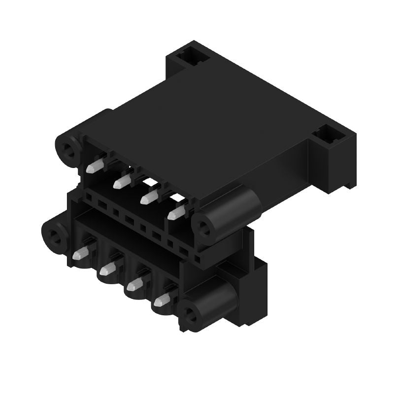 1828910000 - Male PCB Header Connector 5.08mm, 8 Poles, Flange, Tinned Black  (Pack of 36)