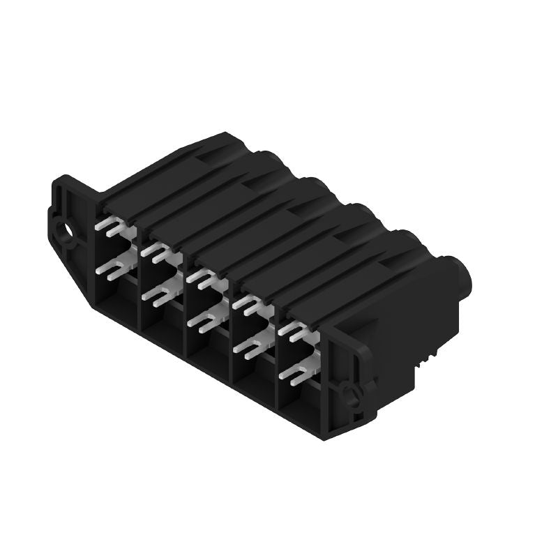 1386290000 - 15mm PCB Terminal Block, 5 Poles, Black Box  (Pack of 12)