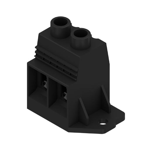1047610000 - 15mm PCB Terminal, 2 Poles, 90-Degree, Black Finish  (Pack of 20)