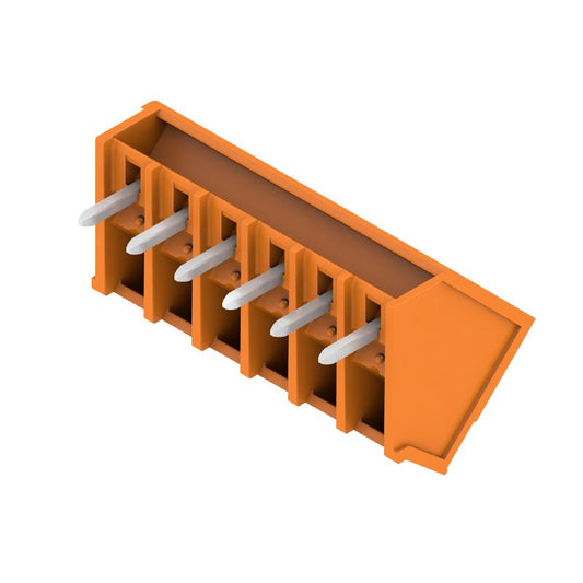 1975880000 - 3.81mm Male Header PCB Connector, 6 Poles, 135° Angle  (Pack of 50)