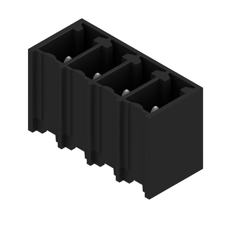 1864290000 - 3.81mm 4-Pole Male PCB Connector with Black Finish  (Pack of 300)
