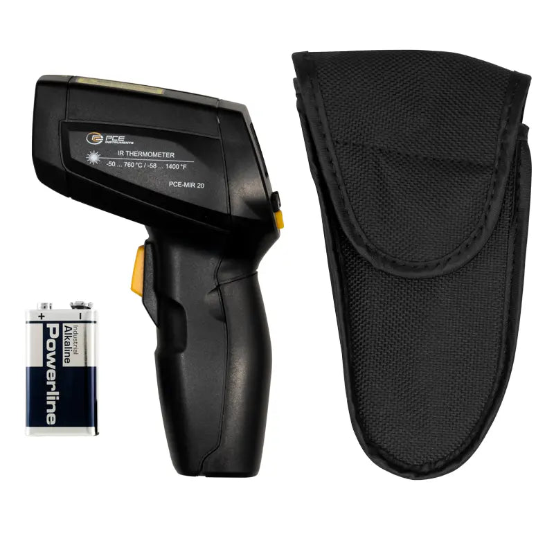 PCE-MIR 20 - Double Laser Thermometer, -50 to +760 °C Range, Backlit Display