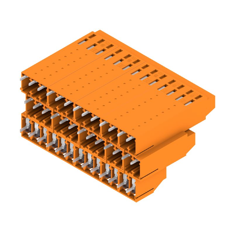 1979150000 - 5.08mm PCB Terminal, 39 Poles, Orange, 90° Orientation  (Pack of 10)