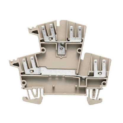1021700000 - Dark Beige 8-Connection Modular Terminal Block, Flat-Blade Design  (Pack of 50)