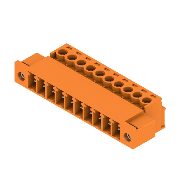 1971000000 - 3.81mm 10-Pole PCB Connector, 180° Angle, RoHS Certified  (Pack of 50)