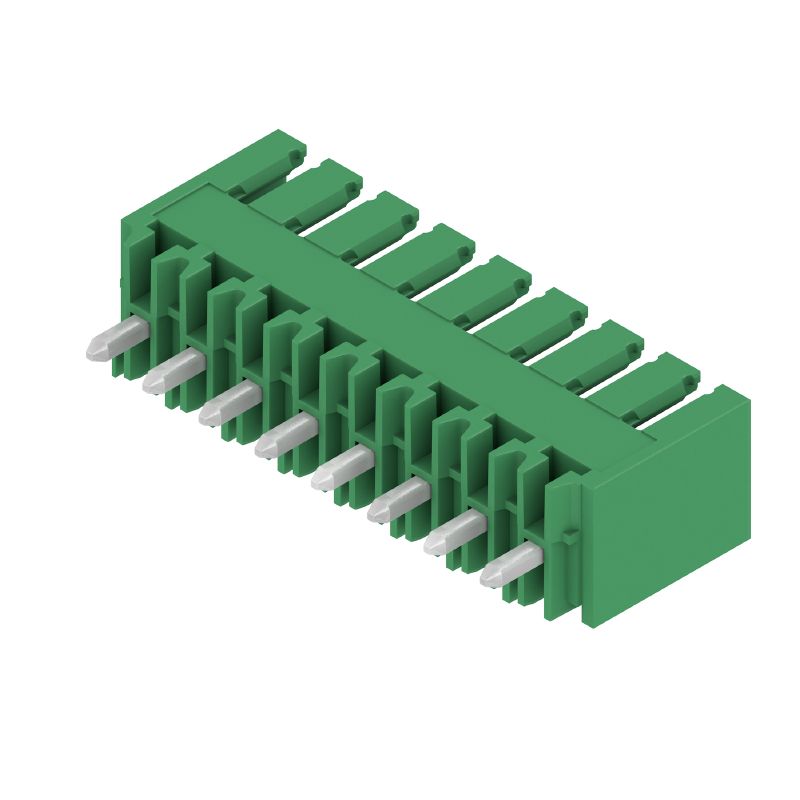 1607410000 - 3.50mm 8-Pole Male PCB Connector, THT Solder, Signal Green  (Pack of 50)