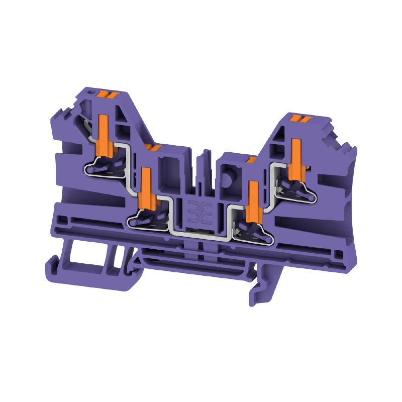 2872160000 - AL4C Push-In Terminal Block, 4 Connections, 4 mm², 32 A  (Pack of 50)