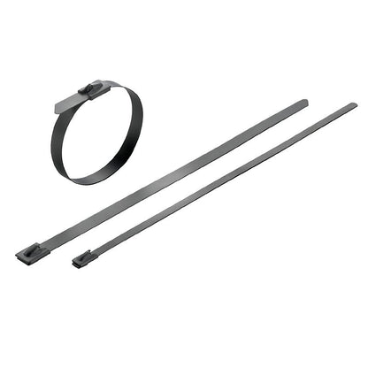 1015270000 - Stainless Steel 4.6mm x 360mm Cable Ties, 445N Strength  (Pack of 100)