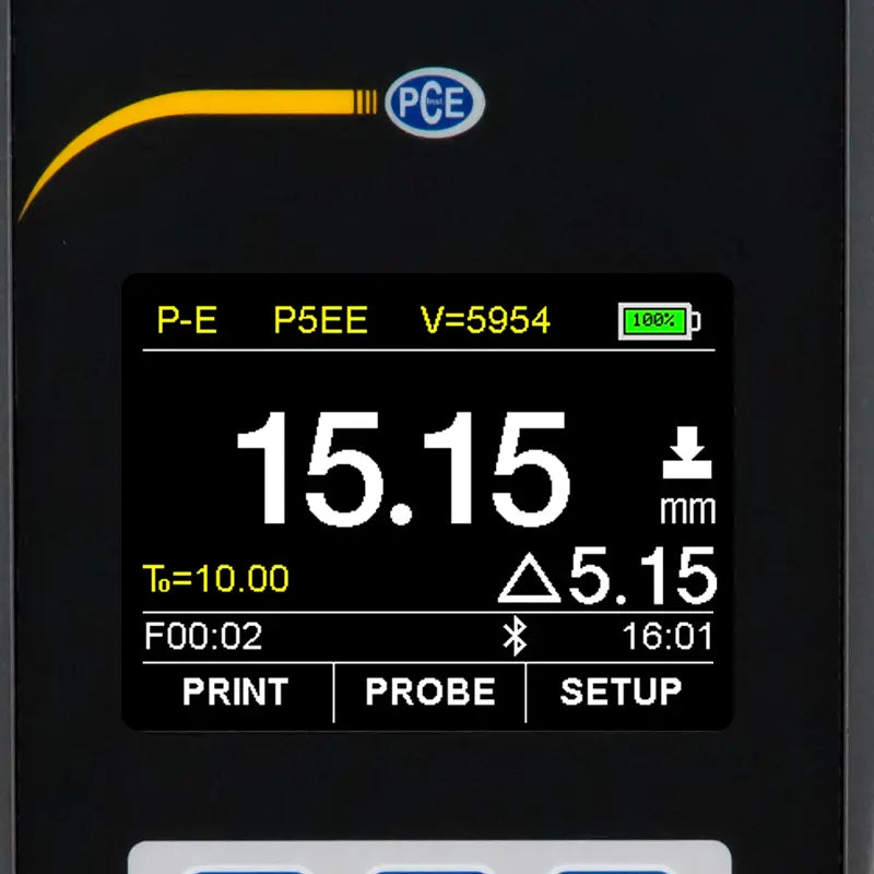 PCE-TG 300-NO5 - Ultrasonic Wall Thickness Monitor up to 600mm