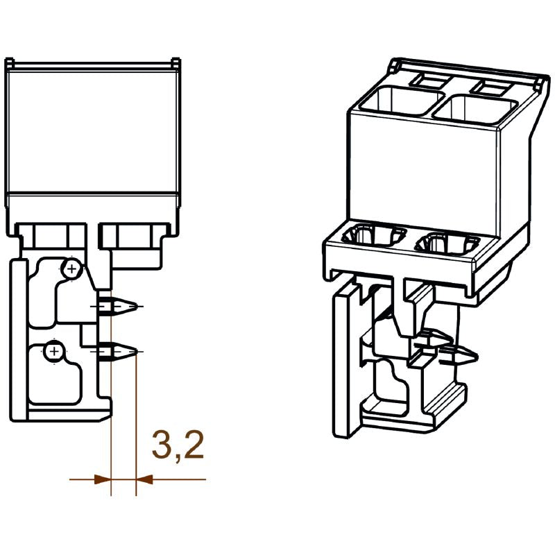 1069720000 - 5mm Pitch PCB Connector with 3.2mm Solder Pin Length  (Pack of 260)