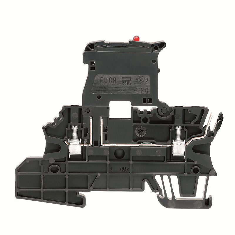 1163000000 - Black Fuse Terminal for Screw Connections, 2.5 mm², 6.3 A  (Pack of 50)