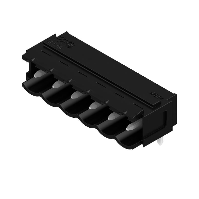 1626240000 - 5mm Pitch Six-Pole PCB Header Connector with 90° Angle  (Pack of 50)