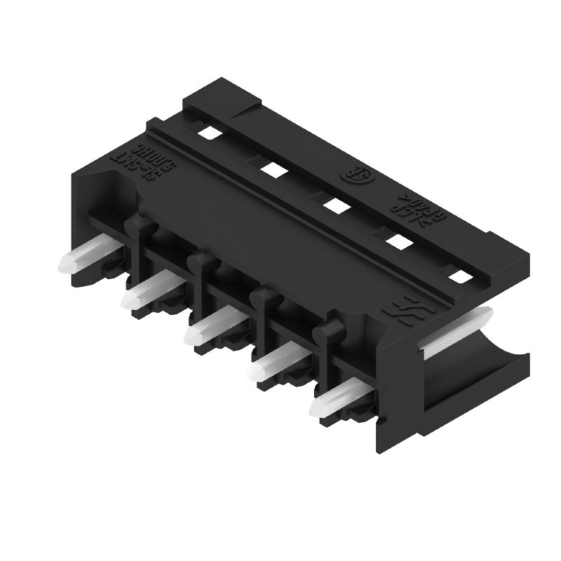 1840950000 - 5-Pole Black PCB Male Header Connector, 5.00mm Pitch  (Pack of 50)
