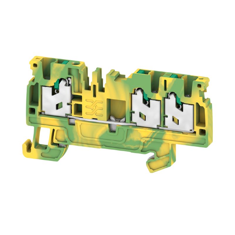 2674570000 - S3C 2.5 PE Green/Yellow Terminal with Snap-In Mechanism  (Pack of 50)