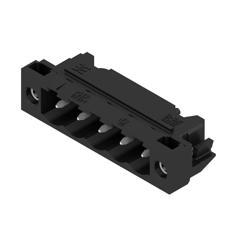 1775264001 - 5.08mm Black PCB Male Header Connector with Solder Flange  (Pack of 350)