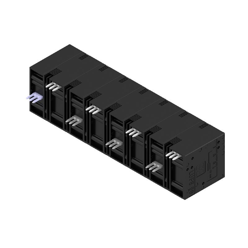 2500610000 - 15mm 8-Pole Black PCB Terminal Block, 90° Configuration  (Pack of 10)