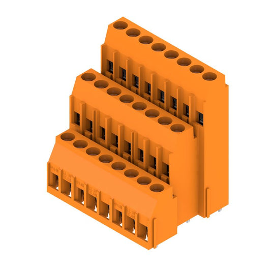 1979100000 - 90° 24-Pole PCB Terminal with 5.08mm Pitch & Orange Finish  (Pack of 20)