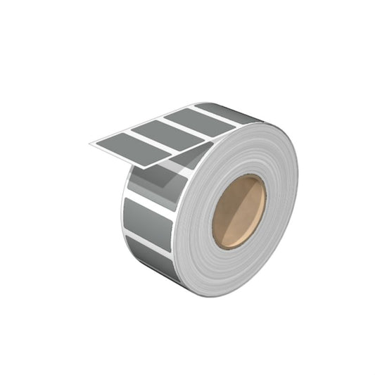 1209010000 - 18x36mm Silver Vinyl Device Markers, 2500 Labels