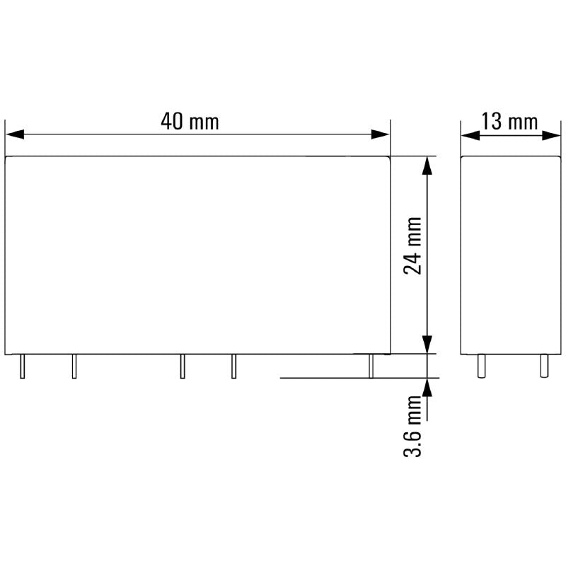 2759030000 - 24V DC Relay with 1 NC & 3 NO Contacts  (Pack of 5)
