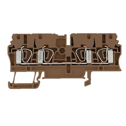 1683460000 - Brown 2.5mm² Feed-Through Terminal, 800V, 24A Rating  (Pack of 100)