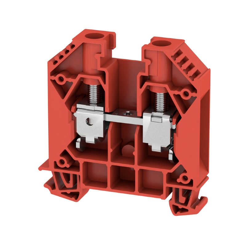 1833400000 - Red 16mm² Screw Terminal Block, 76A, 1000V  (Pack of 50)
