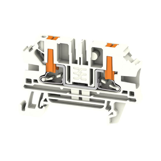 2871940000 - White Push-In Terminal Block, 4 mm², 32 A Rating  (Pack of 50)