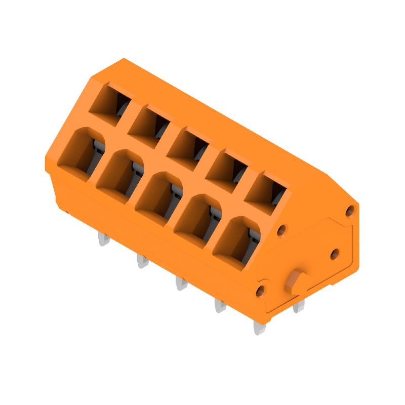 1914000000 - 5-Pole PCB Terminal with 5mm Spacing and Tension Clamp  (Pack of 100)
