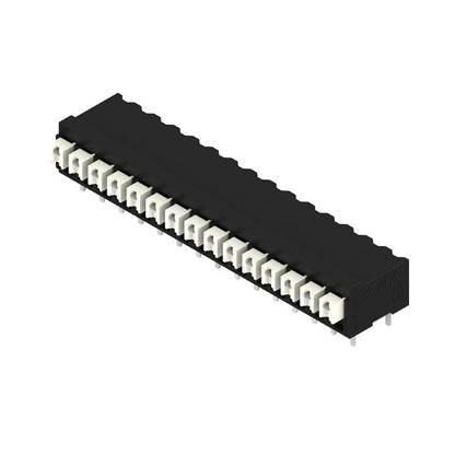 1871220000 - 15-Pole Black PCB Terminal, 3.81mm, 90° Angle Connection  (Pack of 9)