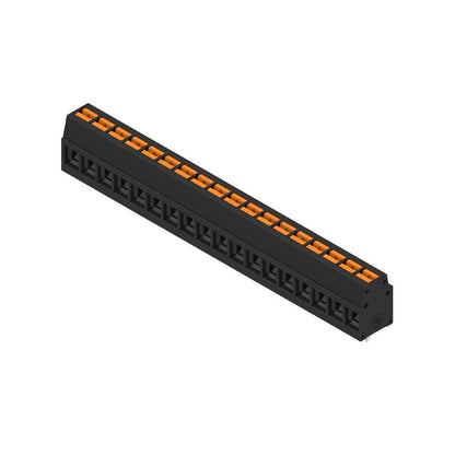 2787500000 - 5mm PCB Terminals, 18 Poles, 90° Angle, Black Design  (Pack of 38)