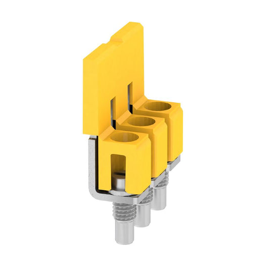 1054560000 - Yellow 3-Pole Connector, 6.10mm Pitch, 41A Rated  (Pack of 50)
