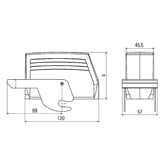 1663370000 - IP65 Aluminum Enclosure with Central Locking Mechanism