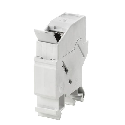 8808360000 - Cat.6A RJ45 Module for Mounting Rail, Light Grey