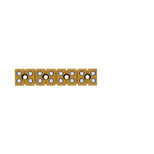 0274420000 - 16 Connection Yellow Terminal Strip, 24A, 400V  (Pack of 25)