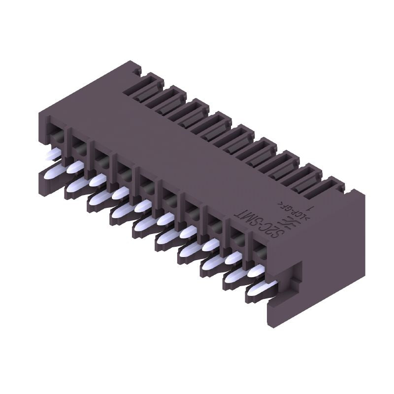 1290490000 - Black 20-Pole 3.5mm PCB Connector with Closed Side  (Pack of 48)