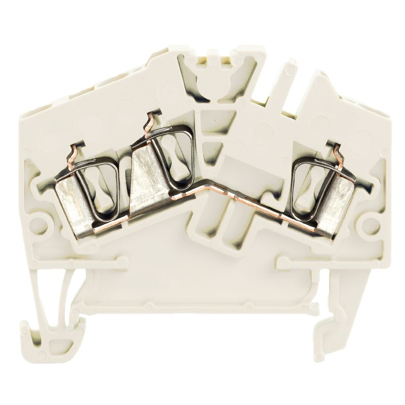 1946230000 - White 2.5mm² Feed-Through Terminal, 800V, 24A Rated  (Pack of 100)