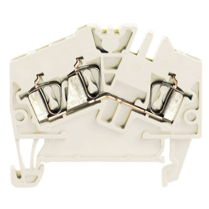 1946230000 - White 2.5mm² Feed-Through Terminal, 800V, 24A Rated  (Pack of 100)