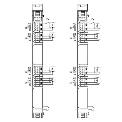 1506910000 - 4-Channel Analog Remote I/O Module, IP20, 16-Bit