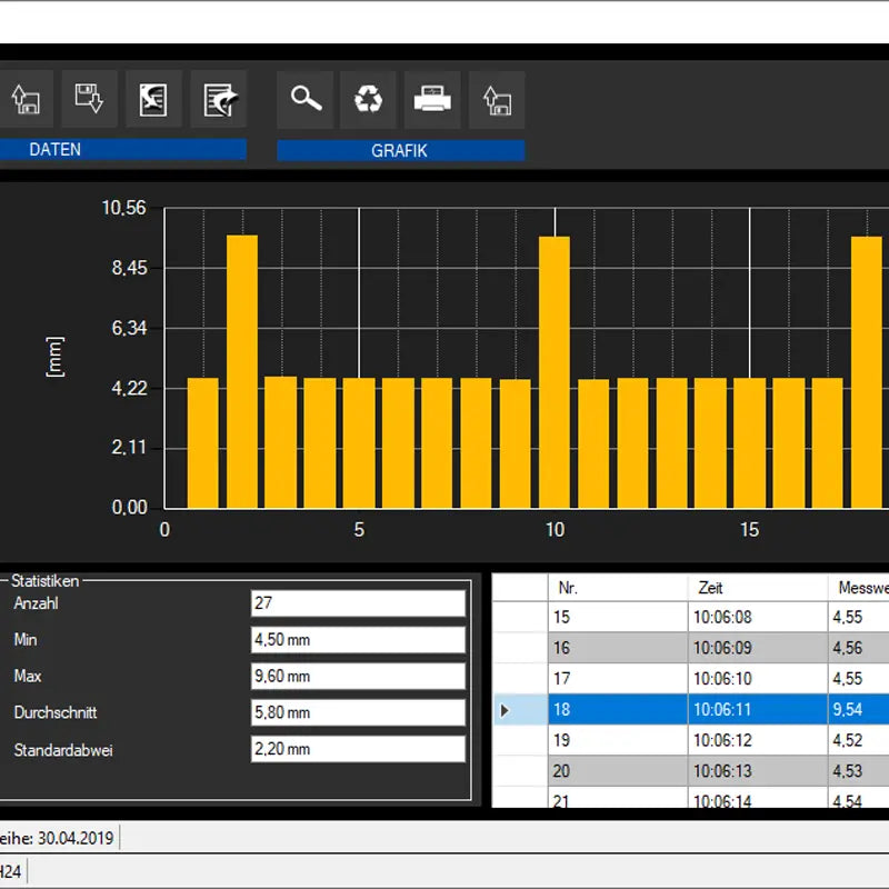 PCE-TG 300-NO2 - Advanced 600mm Condition Monitoring Device with Bluetooth Printing