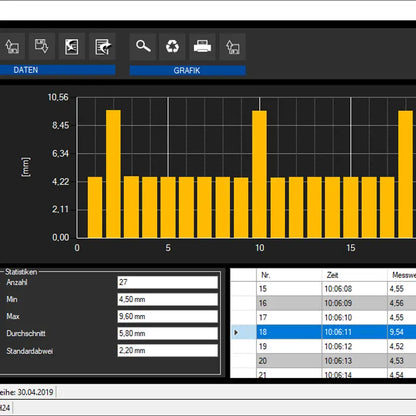 PCE-TG 300-NO2 - Advanced 600mm Condition Monitoring Device with Bluetooth Printing
