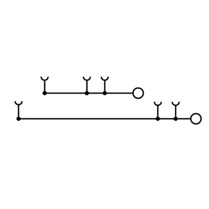 1548060000 - 2.5mm² Push-In Terminal for TS 35 Rail, 24A, Dark Beige  (Pack of 50)