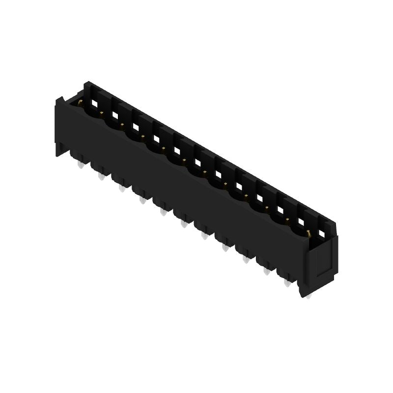2447880000 - 12-Pole 5.08mm PCB Connector with Dovetails and Gold Contacts  (Pack of 50)
