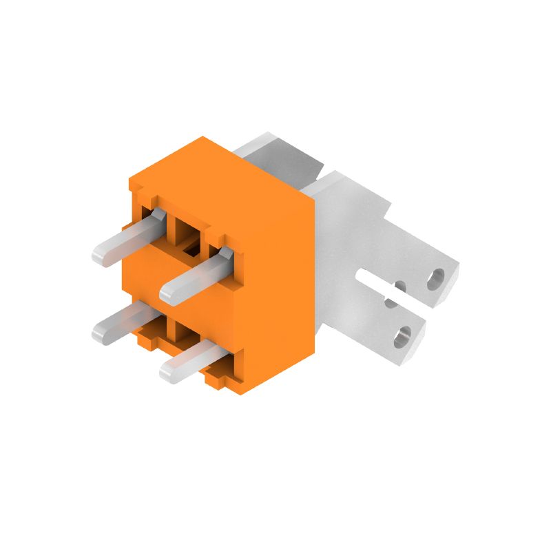 9511790000 - 5.00 mm PCB Terminals, 135° Angle, Tinned Orange  (Pack of 100)