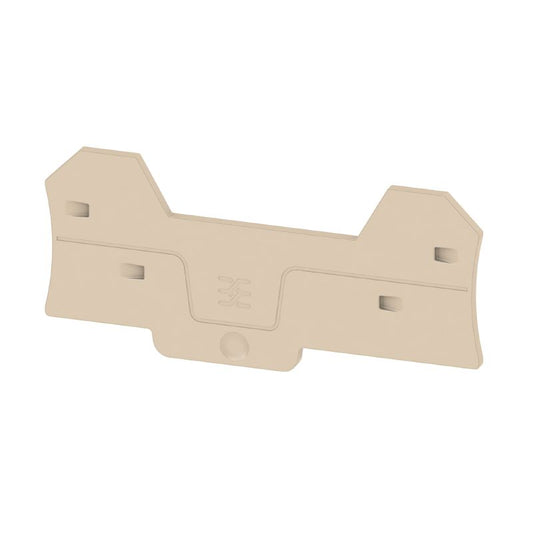 2898870000 - Dark Beige Terminal End Plate, 88.9mm x 2mm, V-0 Rated  (Pack of 20)