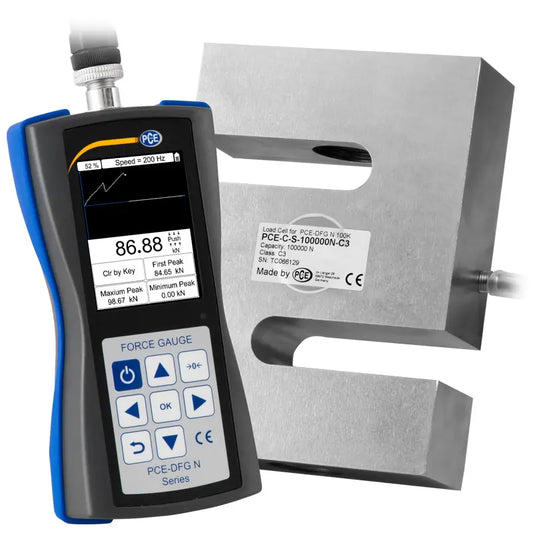 PCE-DFG N 100K - High-Resolution Force Gage with USB & External Load Cell
