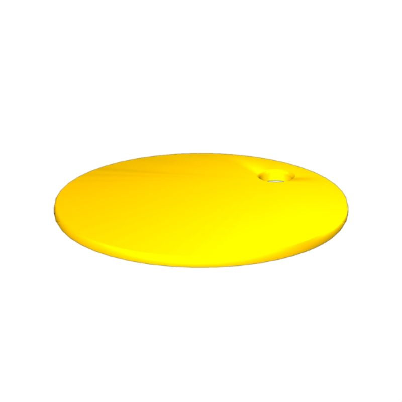1266130000 - Yellow ClipCard Marker 30x30mm with 3.5mm Hole  (Pack of 60)