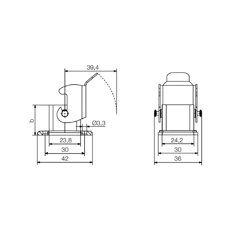 1963510000 - IP67 Flange RJ45 Coupling, Variant 5, Cat.6A  (Pack of 10)