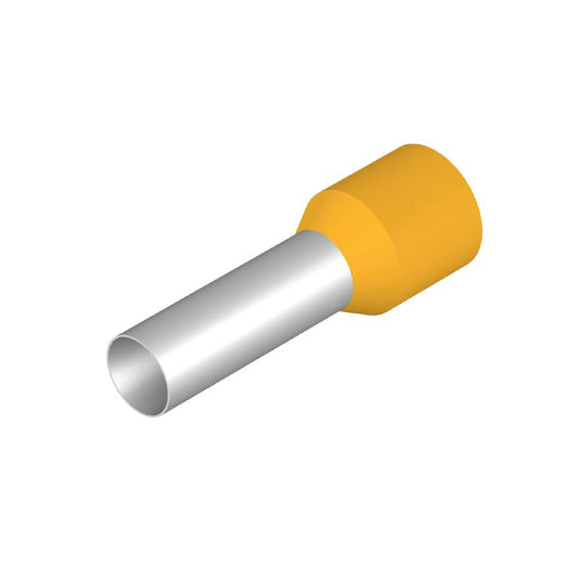 9019300000 - Yellow Wire End Ferrule, 36mm Length, 25mm² Capacity  (Pack of 50)