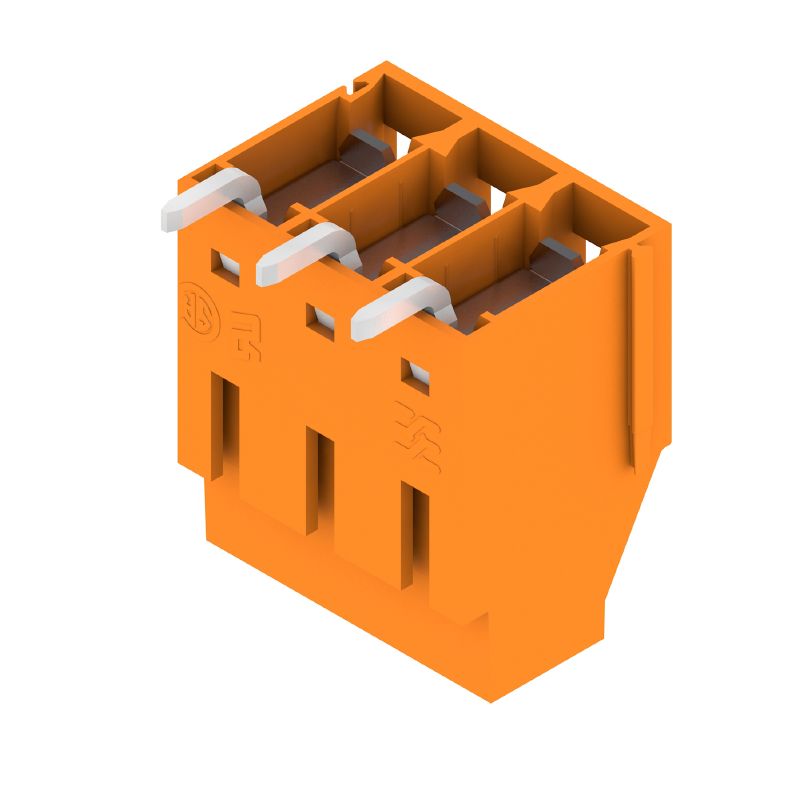 1994240000 - 3-Pole 5.00mm PCB Terminal, 180° Orientation, Orange  (Pack of 114)